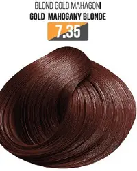 Vopsea Profesionala Fara Amoniac EVOQUE USA, Nuanta 7.35 GOLD MAHOGANI BLONDE - Cu Ulei de Argan si 12 Aminoacizi, 100 ml - Evoque