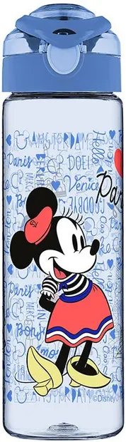Sticlă Disney - Paris, 630 ml, albastra