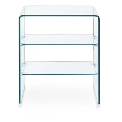 Măsuță auxiliară din sticlă 40x50 cm Iride – Bizzotto