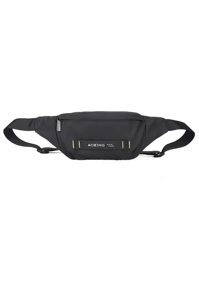 Borseta unisex cu bareta ajustabila - Negru
