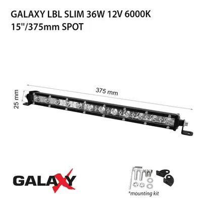 Proiector bara LED GALAXY LBL SLIM 36W 12/24V 6000K