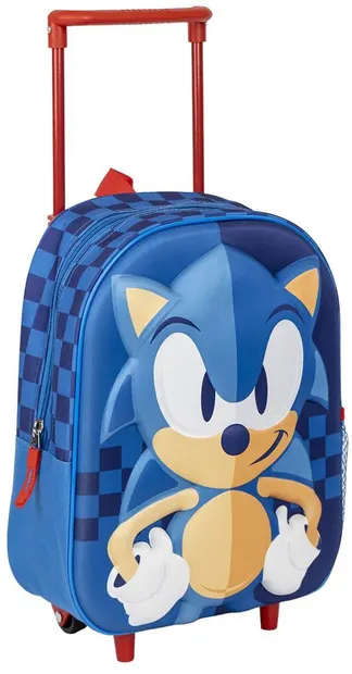 Ghiozdan pentru gradiniță cu roți Cerda Sonic - 3D