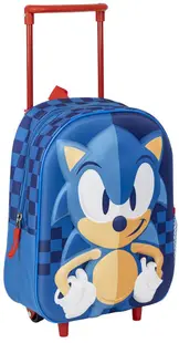 Ghiozdan pentru gradiniță cu roți Cerda Sonic - 3D