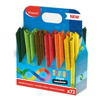 Creioane colorate, 72culori/set, Infinity Color'Peps Maped