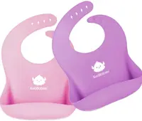Scutece din silicon KeaBabies - 2 bucăți, roz/violet