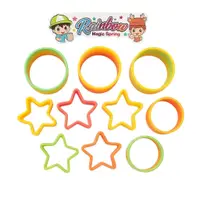 Set 12 Forme Rainbow Magic pentru Joaca Creativa , Inimi Stele Flori