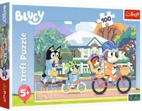 Puzzle Trefl din 100 de piese - Lumea veselă a lui Bluey
