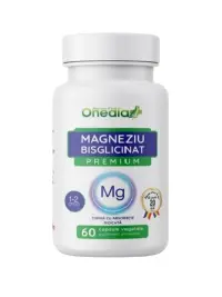 MAGNEZIU BISGLICINAT PREMIUM 60, capsule vegetale, ONEDIA