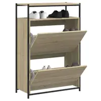 Gossi pantofar, stejar sonoma, 75x34x112 cm, lemn compozit