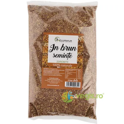 Seminte de In Brun Zdrobite 500g