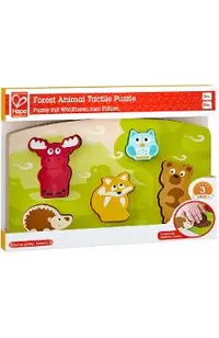 Puzzle tactil: Animalele din padure