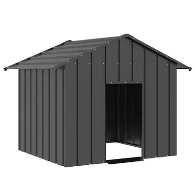 Gossi casa pentru caini cu acoperis 131x101x102 cm otel galvanizat