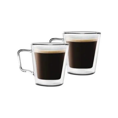 Set 2 căni cu perete dublu Vialli Design Joey, 250 ml