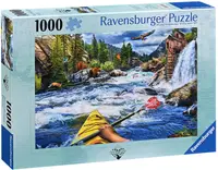Puzzle Ravensburger din 1000 de piese - Kayaking în ape repezi