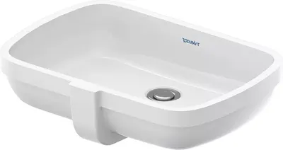 Lavoar Duravit NO 1 03955500282, montare sub blat, 55 x 40 cm, dreptunghiular, Alb