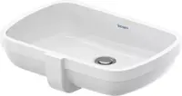 Lavoar Duravit NO 1 03955500282, montare sub blat, 55 x 40 cm, dreptunghiular, Alb