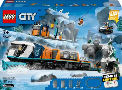 Constructor LEGO City - Trenul Polar Express pentru exploratorii arctici (60470)