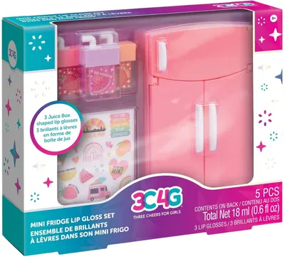 Set cosmetic pentru copii 3C4G - Luciuri de buze într-un mini-frigider, 5 bucăți