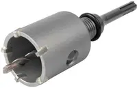 Freza-coroană cu plăcuțe din carbură și coadă pentru cărămidă și beton Wolfcraft - SDS-plus, 50 x 46 mm