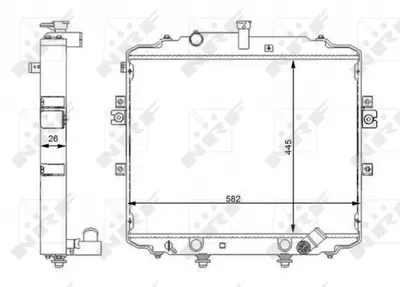 Radiator motor (Manual) potrivit HYUNDAI H-1, H-1 CARGO, H-1 TRAVEL 2.5D
