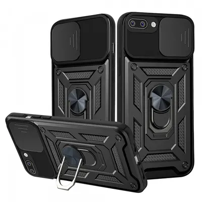 Husa pentru Apple iPhone 8 Plus / 7 Plus, Techsuit, CamShield, Neagra