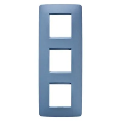 Placa ornament CProiector HORUS ONE - IN PAINTED TECHNOPOLYMER - 2+2+2 modul VERTICAL - SEA BLUE - CProiector HORUS