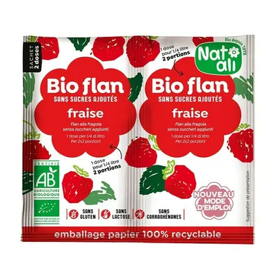 Budinca de capsuni bio 2 buc x 4.5g 9g Nat-ali