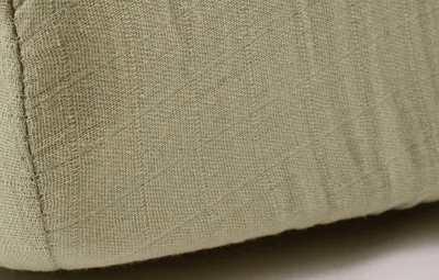 Cearșaf muselină cu elastic Little Band – 60x120 cm, 2 bucăți, alb/verde