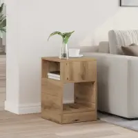 vidaXL Masă laterală Stejar Artizanal 30,5 x 30 x 45 cm Lemn prelucrat