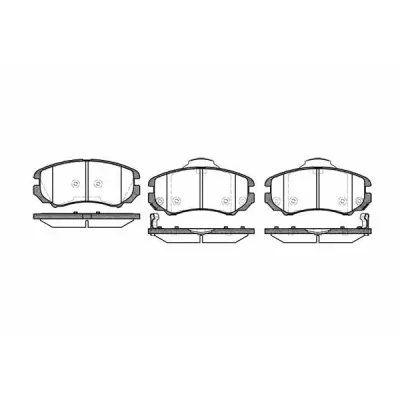 Set placute frana, frana disc REMSA 0953.02
