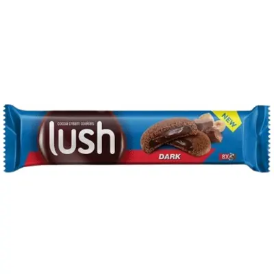 Biscuiti cacao cu crema de ciocolata Dark Lush 68 g Engros