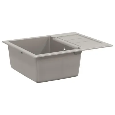 vidaXL Chiuvetă Gri 620 x 500 mm 80% Quartz și 20% Rășină