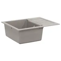 vidaXL Chiuvetă Gri 620 x 500 mm 80% Quartz și 20% Rășină