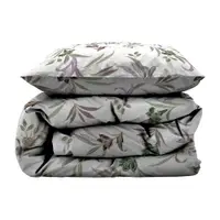Lenjerie de pat verde/bej din bumbac satinat pentru pat de o persoană 140x200 cm Soft Tropic – Södahl