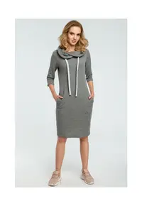 Rochie de trening dreapta cu guler - Gri