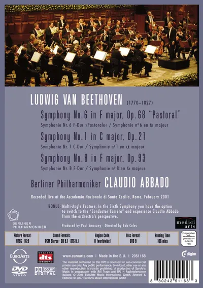 Beethoven: Symphonies 1, 6 & 8