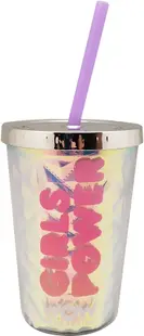 Pahar holografic WOW Generation - Cu capac și pai, 350 ml