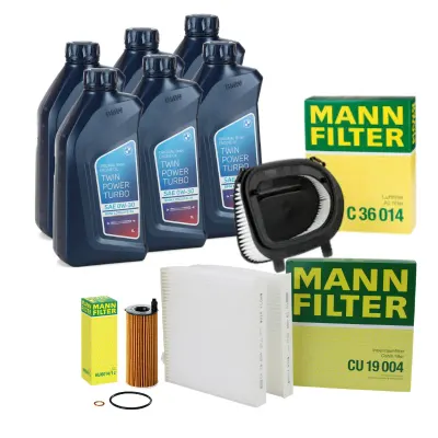 Pachet Revizie Ulei BMW + Filtre Mann pentru BMW X3 F25 - 18d, 20dX - tip motor N47N