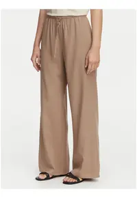 Pantaloni dama - Relaxed Fit - bej - viscoza - set