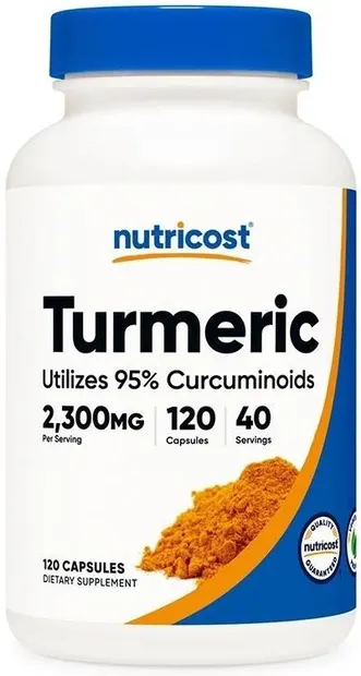 Turmeric, 2300 mg, 120 capsule, Nutricost