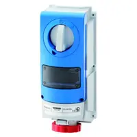 Priza industriala cu interblocaj verticala - WITHOUT BOTTOM - FOR MOUNTING MODULAR DEVICES - FOR HEAVY-DUTY USE - 3P+N+E 32A 346-415V-50/60HZ 6H-IP66