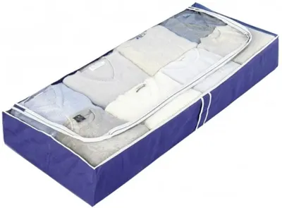 Husă pentru haine Wenko - Air, 105 x 15 x 45 cm, albastru închis