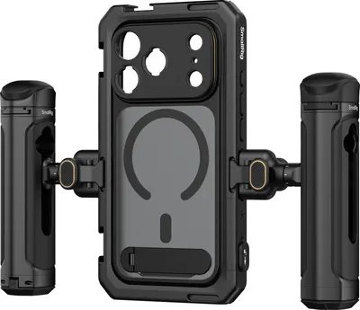 Set carcasă cu două mânere SmallRig - pentru iPhone 17 Pro Max, negru