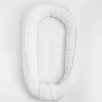 Cosulet bebelus New Baby Baby Nest 80 x 50 cm din muselina white