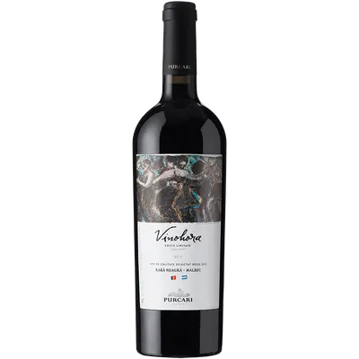 Vin rosu - Purcari, Vinohora, Rara neagra si Malbec, sec, 2017