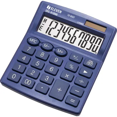 Calculator Eleven - SDC-810NRNVE, 10 cifre, albastru