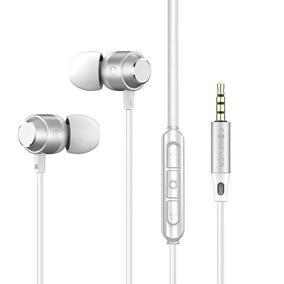 Căști cu fir Forever EP-01 in-ear jack 3,5 mm albe