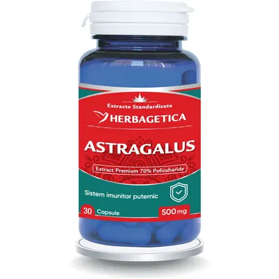 Astragalus 500mg cu 70% Polizaharide 30cps
