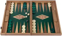 Tablă de joc Manopoulos - Nuc și stejar verde, 48 х 30 cm