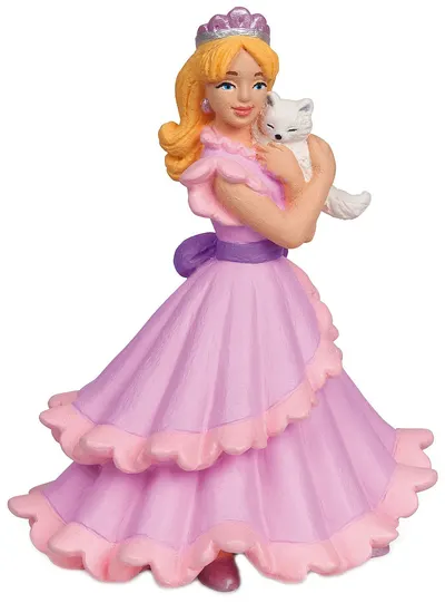 Figurina Papo The Enchanted World – Printesa Chloe, cu rochie roz
